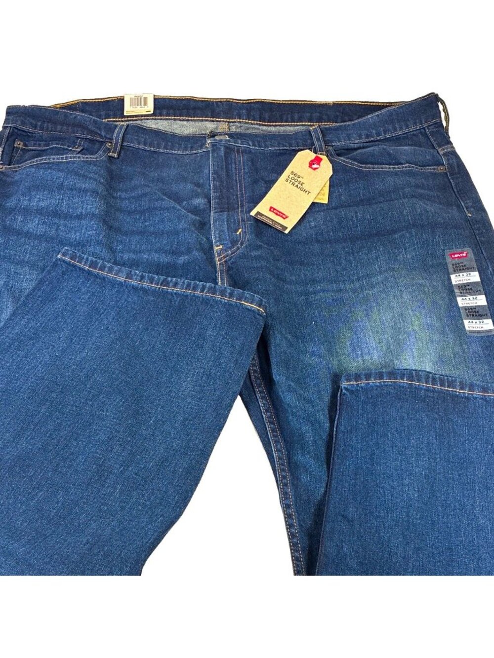 Levi's 569 Men's W44 L32 Loose Straight Stretch Jeans Blue Crosstown Denim NWT